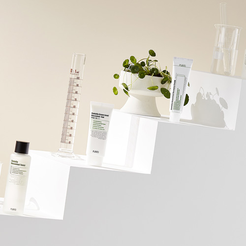 Purito Centella Products in Stepwise Display