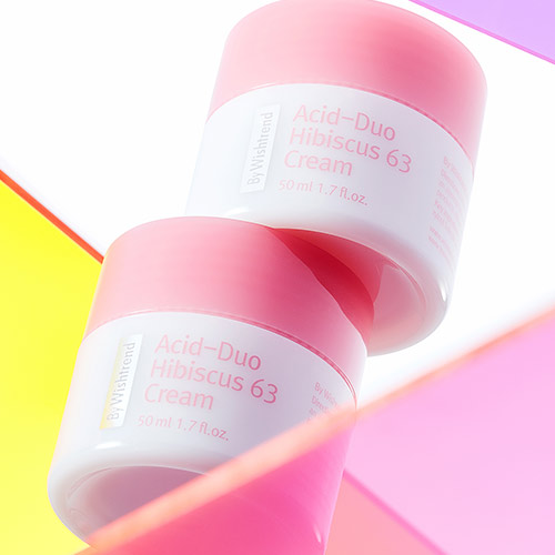 ByWishtrend Acid-Duo Hibiscus Cream Colorblock Display