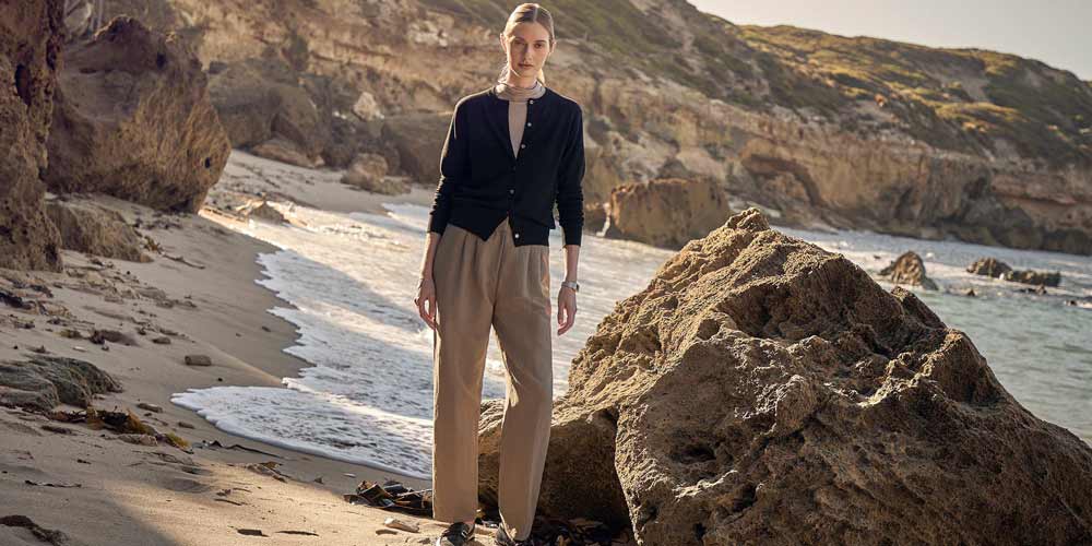 Elune Mode 2025 SS Lookbook Beach Scene