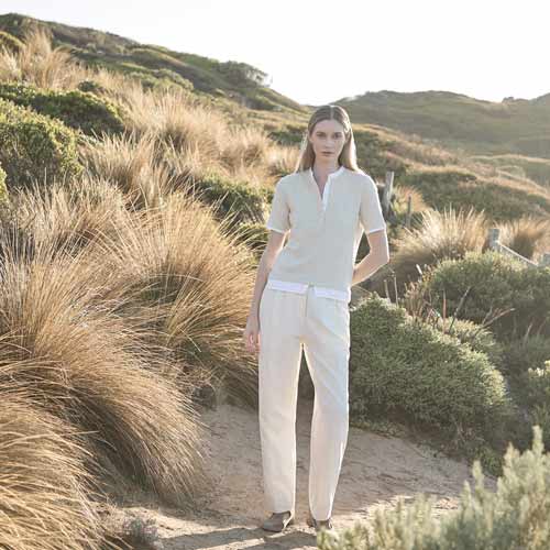 Soft Linen Styling on the Hillside