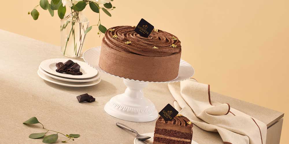 Godiva Chocolate Cake Studio Photo