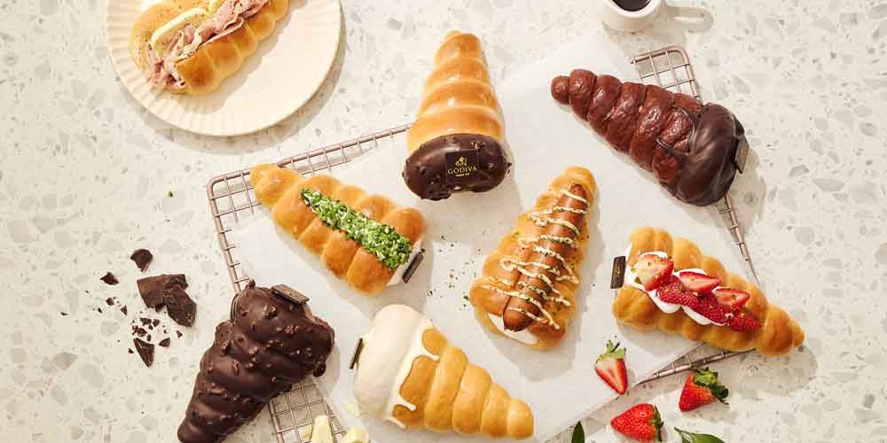 Godiva Cone Bread Lifestyle Top View