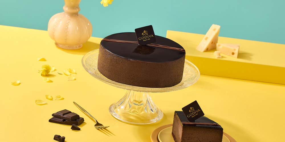 Godiva Dark Cake Studio Photo