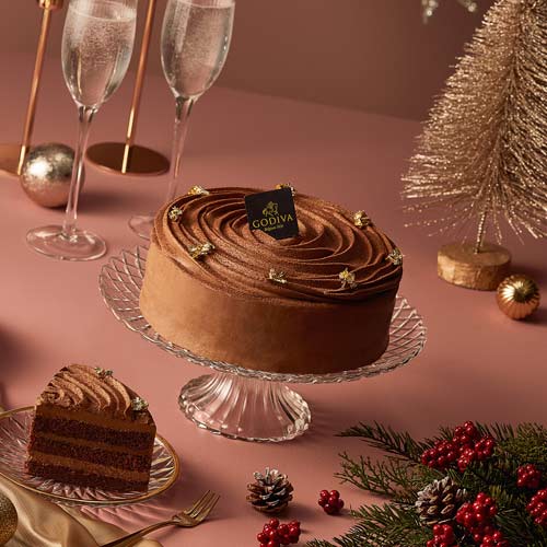 Godiva Holiday Chocolate Cake Styling