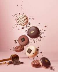 Premium chocolate macaron styled and captured by AHNTONE Studio