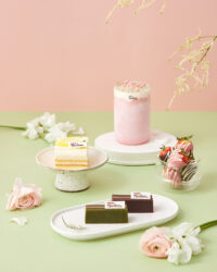 GODIVA spring cake and sweets styling