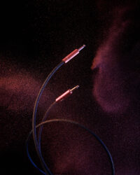 TS 커넥터가 장착된 듀얼 케이블 이미지 Dual TS audio cable with 6.3mm connectors