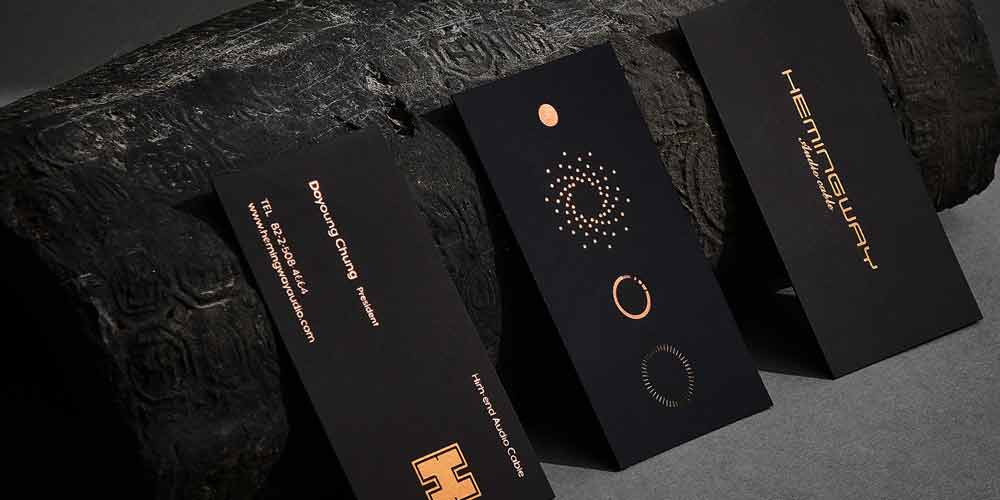 Hemingway Audio Business Card Design