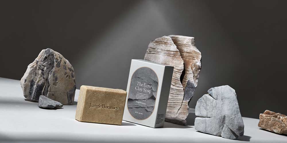 Jungle Botanics Clay Soap & Package Scene