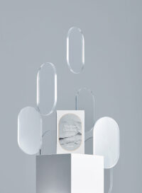 Jungle Botanics 클레이 비누와 투명 아크릴 오브제 구성 Jungle Botanics clay soap with transparent acrylic objects