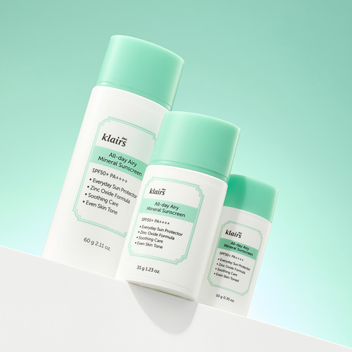 Klairs Skincare Trio – Mint Toned Still Life