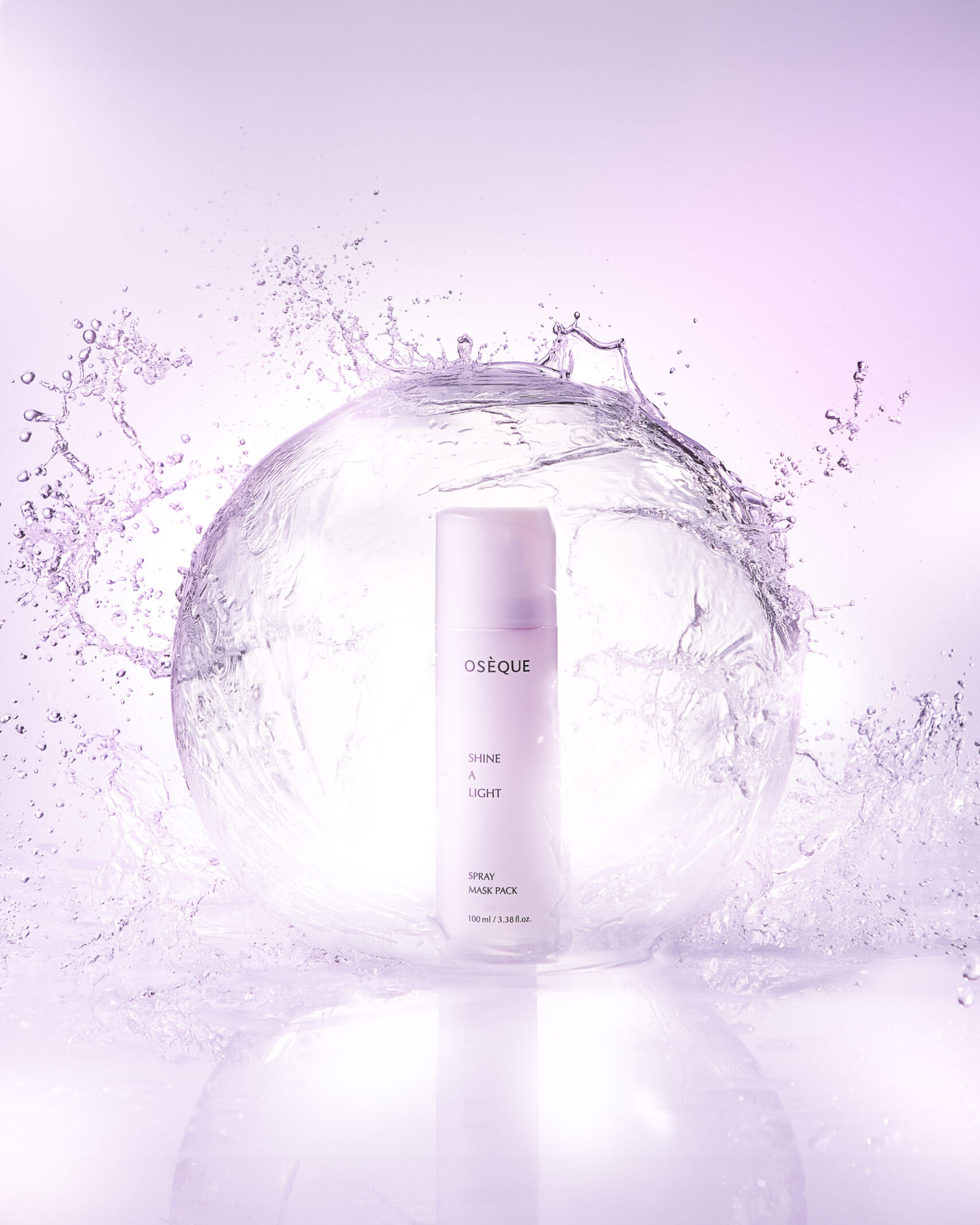 Oseque Shine A Light Spray Maskpack in Water Dome