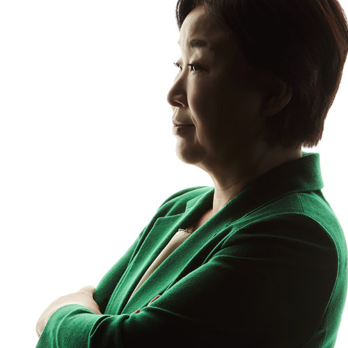 Silhouette Portrait of Presidential Candidate Shim Sang-jung