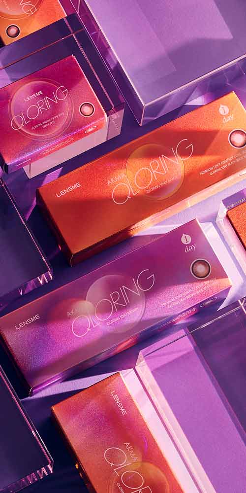 LensMe Color Contact Lens Product Photography