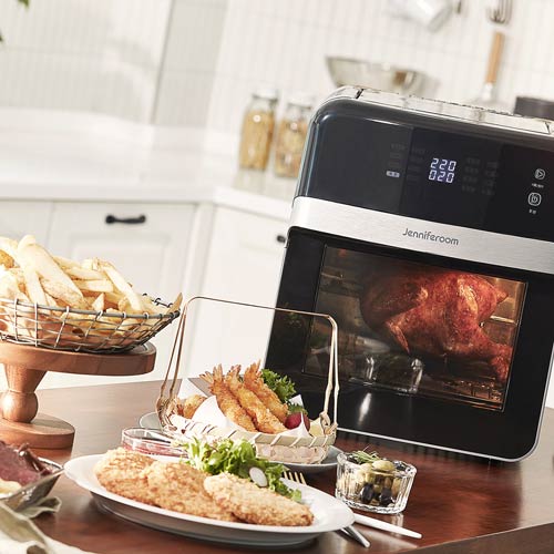 Jenniferroom Air Fryer Rotisserie Chicken Vertical View