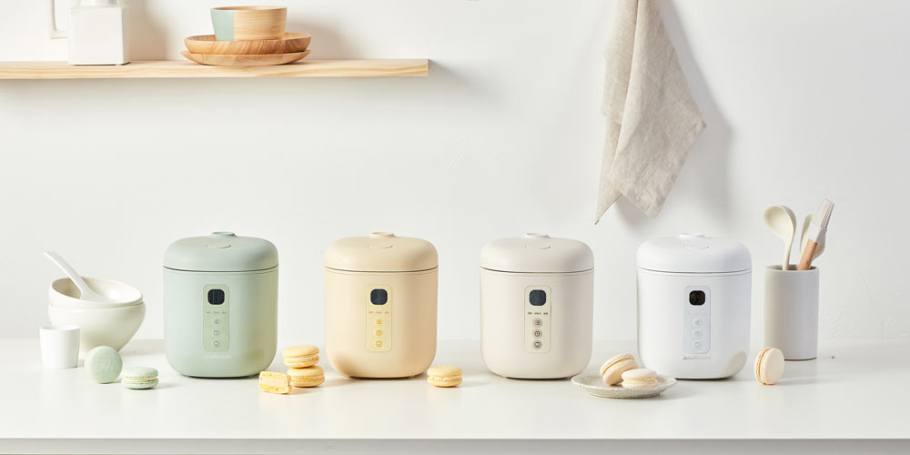 제니퍼룸 전기밥솥 4종 컬러 시리즈 제품 사진 Product photo of Jenniferroom rice cooker 4-color series
