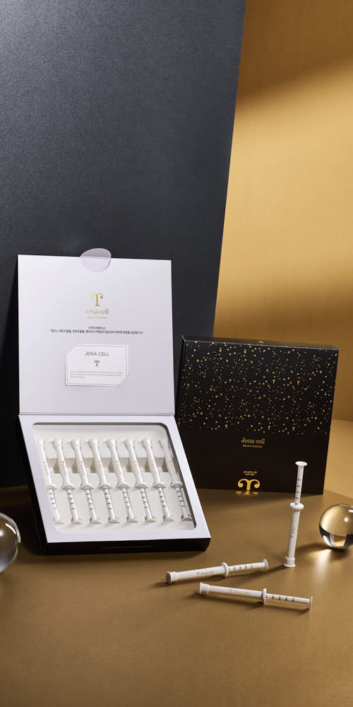 JenaCell Syringe Serum Gold Packaging Shoot